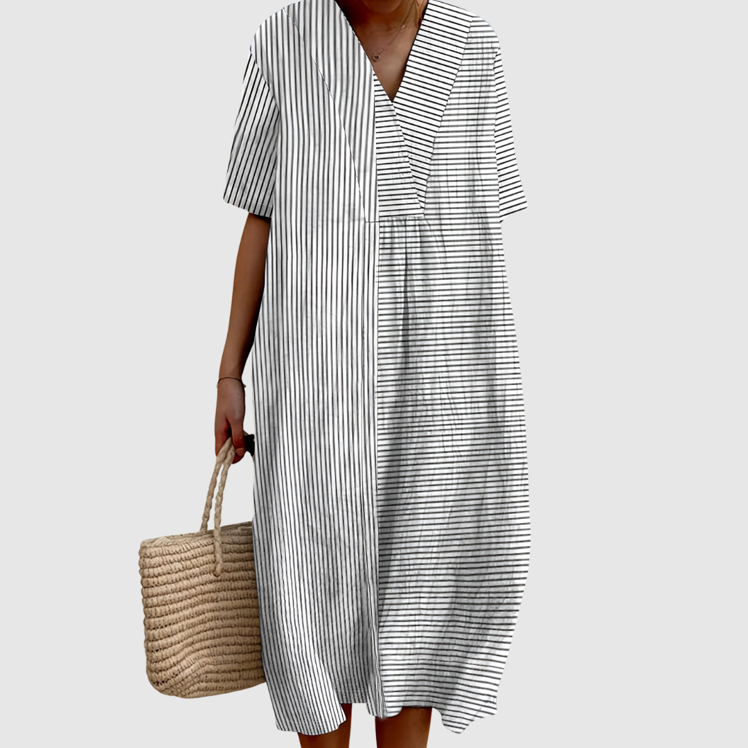 SOPHIA – COASTLINE STRIPE RELAXED DRESS
