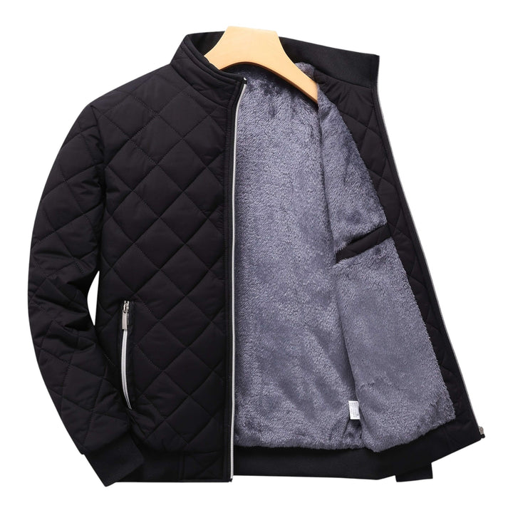 Hristo - Diamond Pattern Fleece Lined Jacket