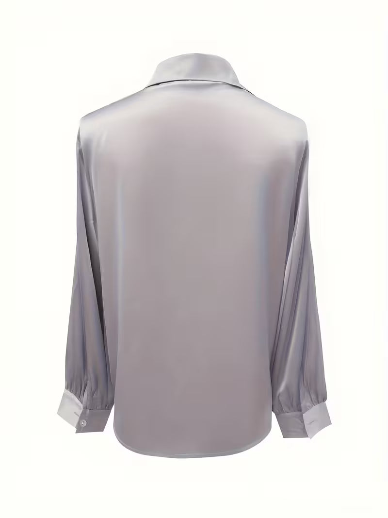 Leylah - Elegant Long Sleeve Blouse