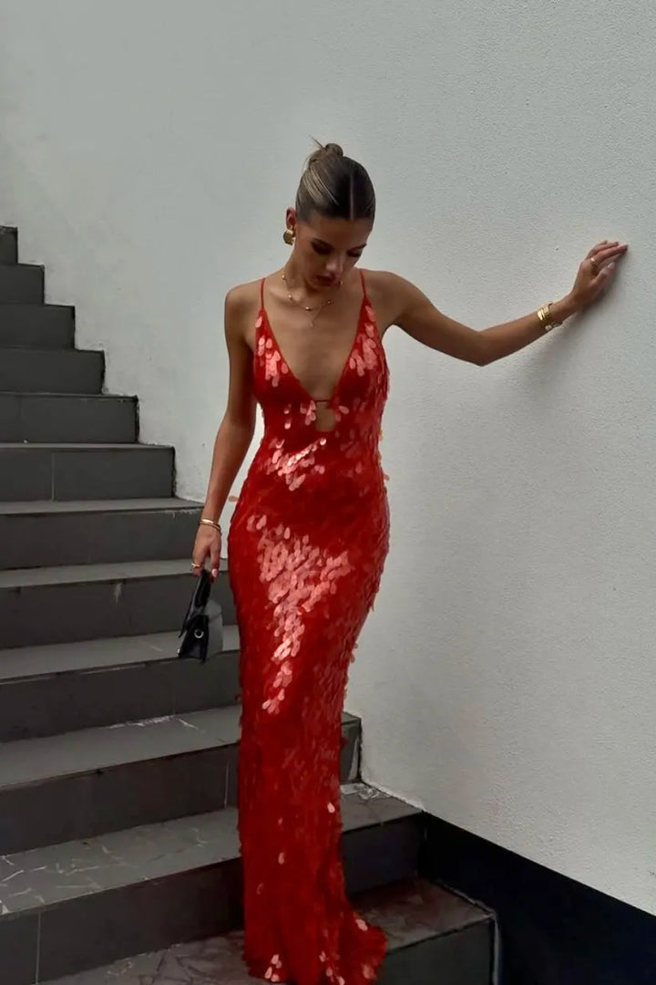 Aseel | Sequin Maxi Dress