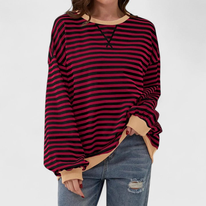 GRACE – OVERSIZED STRIPED SWEATER