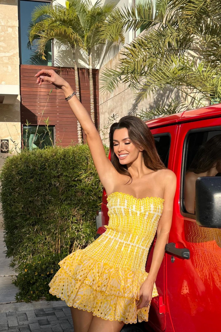 Ayana | Smocked Strapless Dress