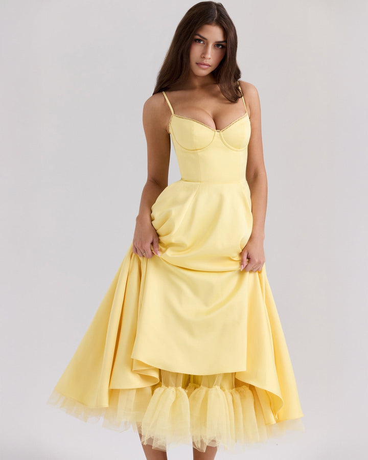 Ophira™ - Classy Corset Midi Dress