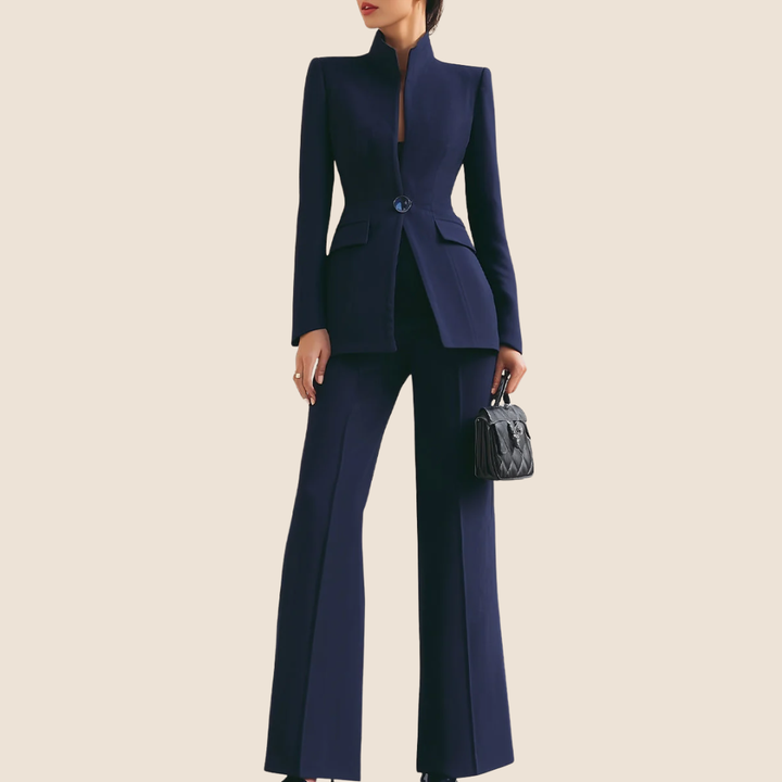 Kaelyn - Single Button Blazer And Pants Suit