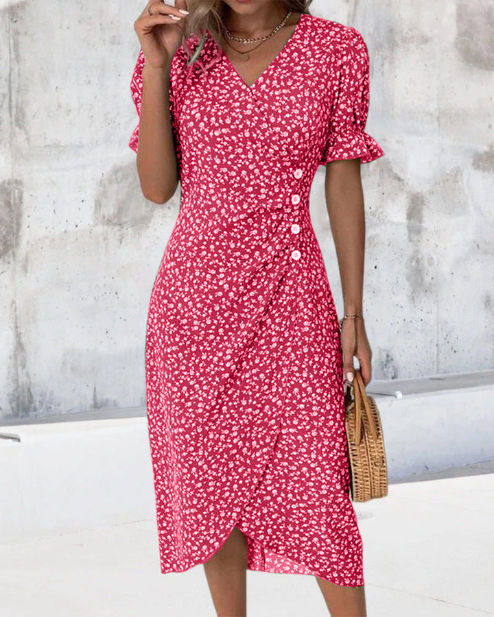 Ellaine™ - Floral Tummy Covering Summer Dress