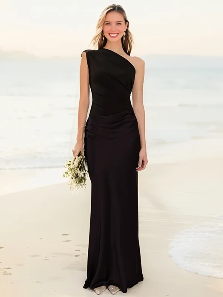 GABRIELLE – ONE-SHOULDER ELEGANT EVENING GOWN