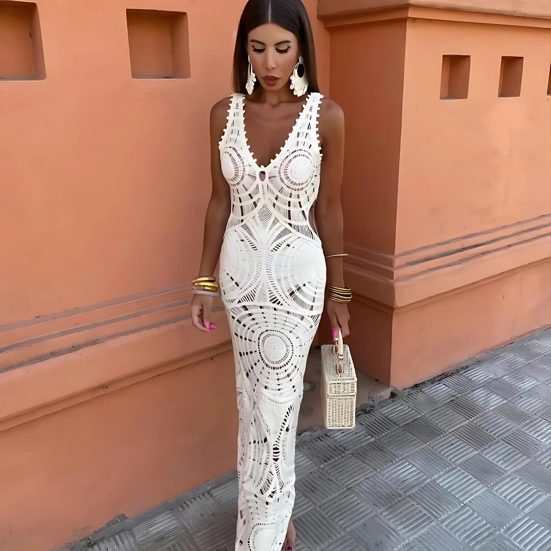 Carolina | Hollow Out Maxi Dress