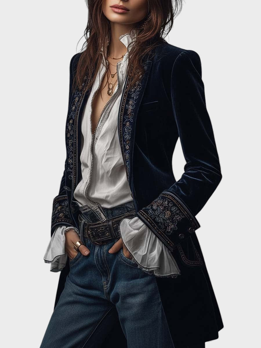 Cezara - Elegant Fleece Jacket