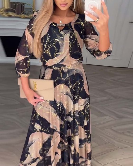 Eithne - Elegant Chiffon Dress