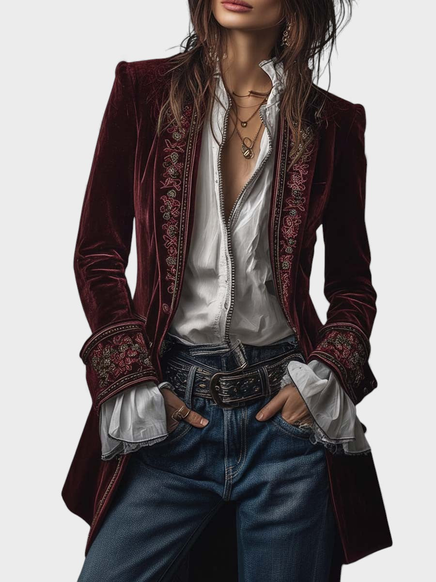 Cezara - Elegant Fleece Jacket