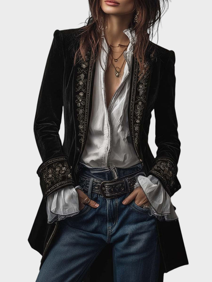 Cezara - Elegant Fleece Jacket