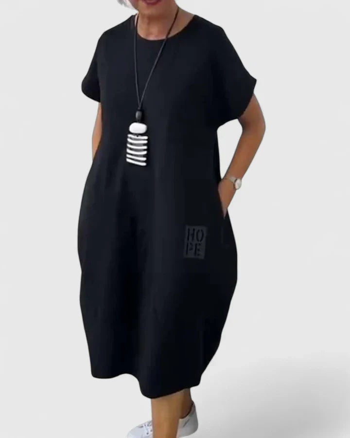 AUBREY – RELAXED HOPE TUNIC DRESS