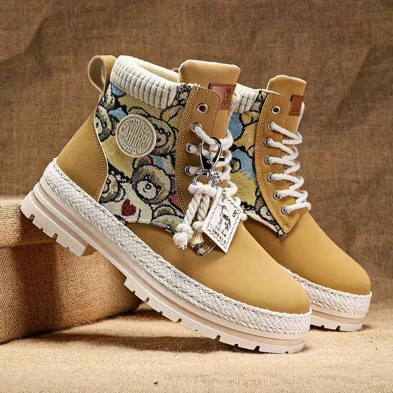 Hilarie - Teddy Print Non-Slip Sneaker