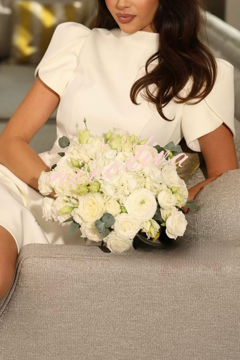 Jadelyn - Dress with Open Back and Satin Bow