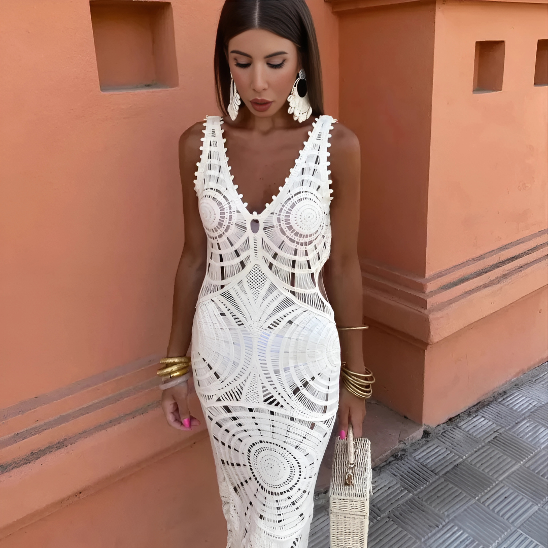 Carolina | Hollow Out Maxi Dress