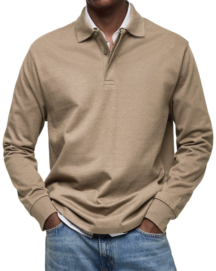 JUSTIN – CLASSIC LONG-SLEEVE POLO SHIRT