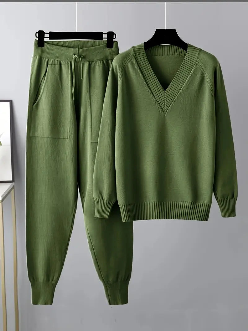 MORGAN – COZY KNIT TWO-PIECE LOUNGE SET