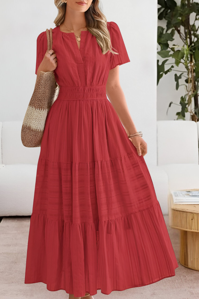 FREYA – SUNLIT CHARM TIERED MAXI DRESS