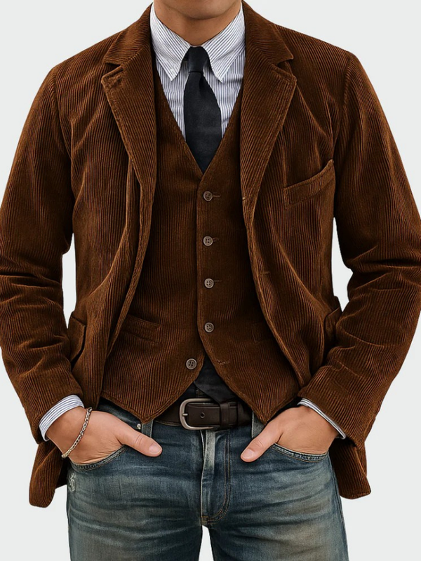Gunnar - Corduroy Blazer And Vest