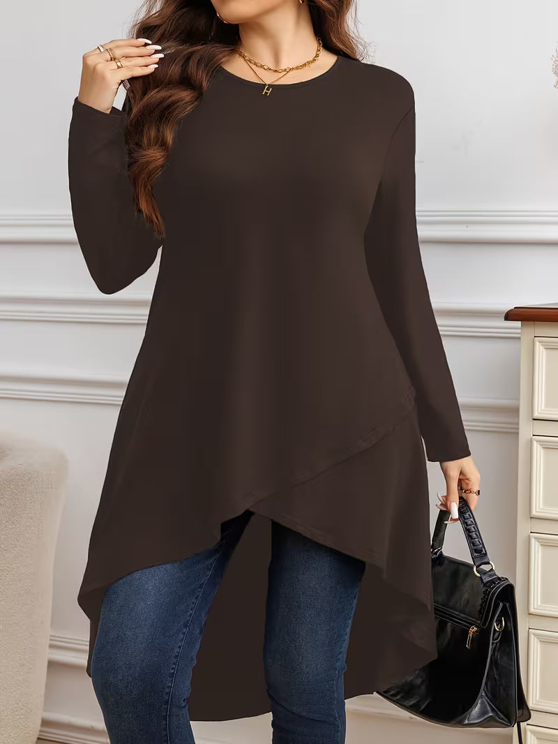 Neasa - Elegant Long Sleeve T-Shirt