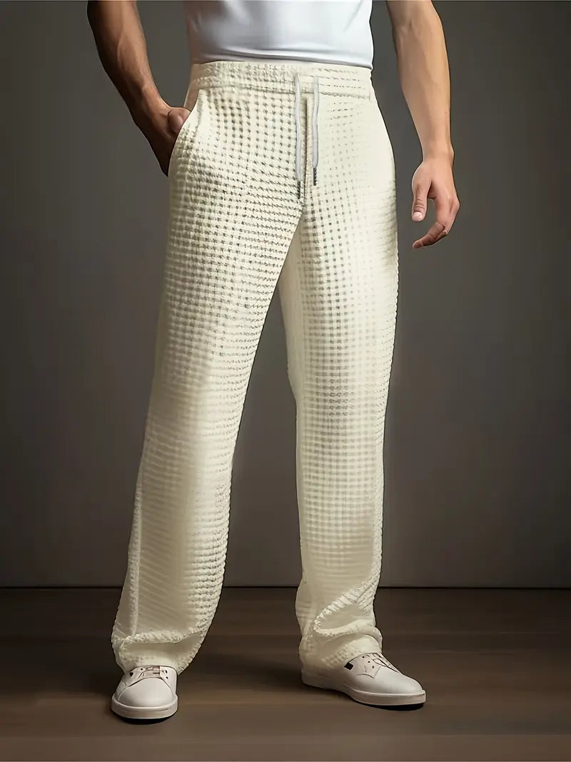 MARCUS – TEXTURED RELAXED-FIT LOUNGE PANTS