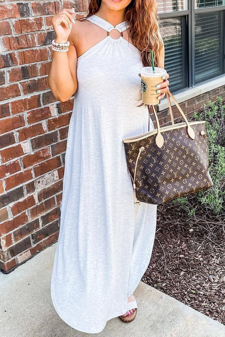 RENATA – HALTER MAXI DRESS