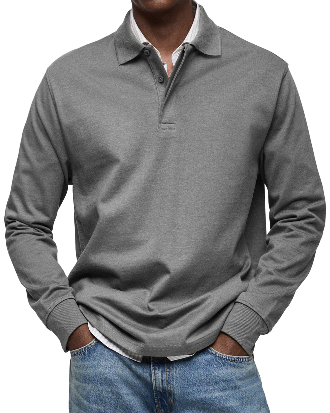 JUSTIN – CLASSIC LONG-SLEEVE POLO SHIRT