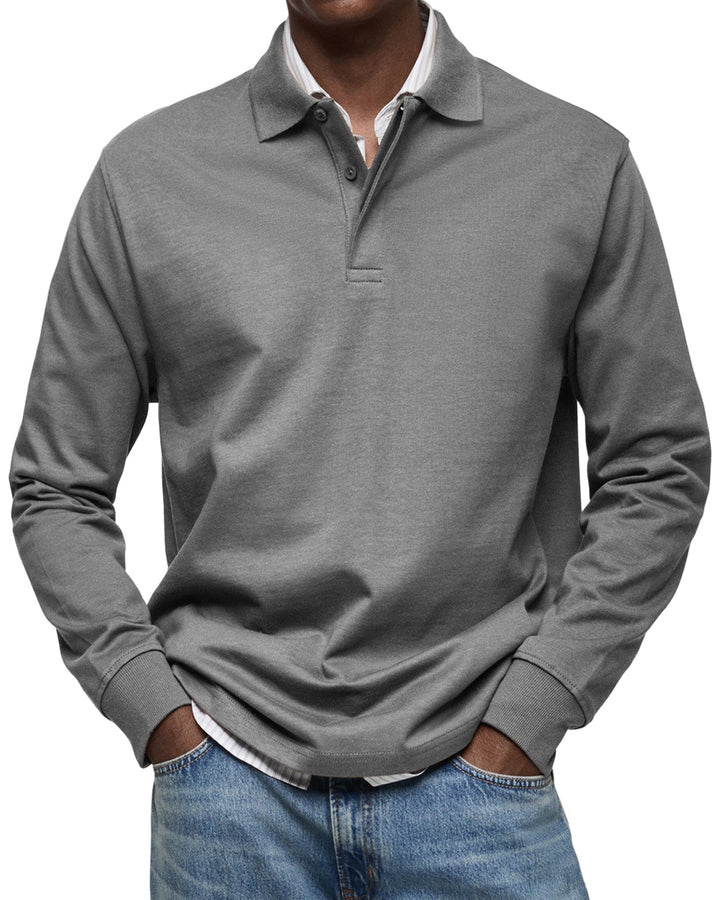 JUSTIN – CLASSIC LONG-SLEEVE POLO SHIRT