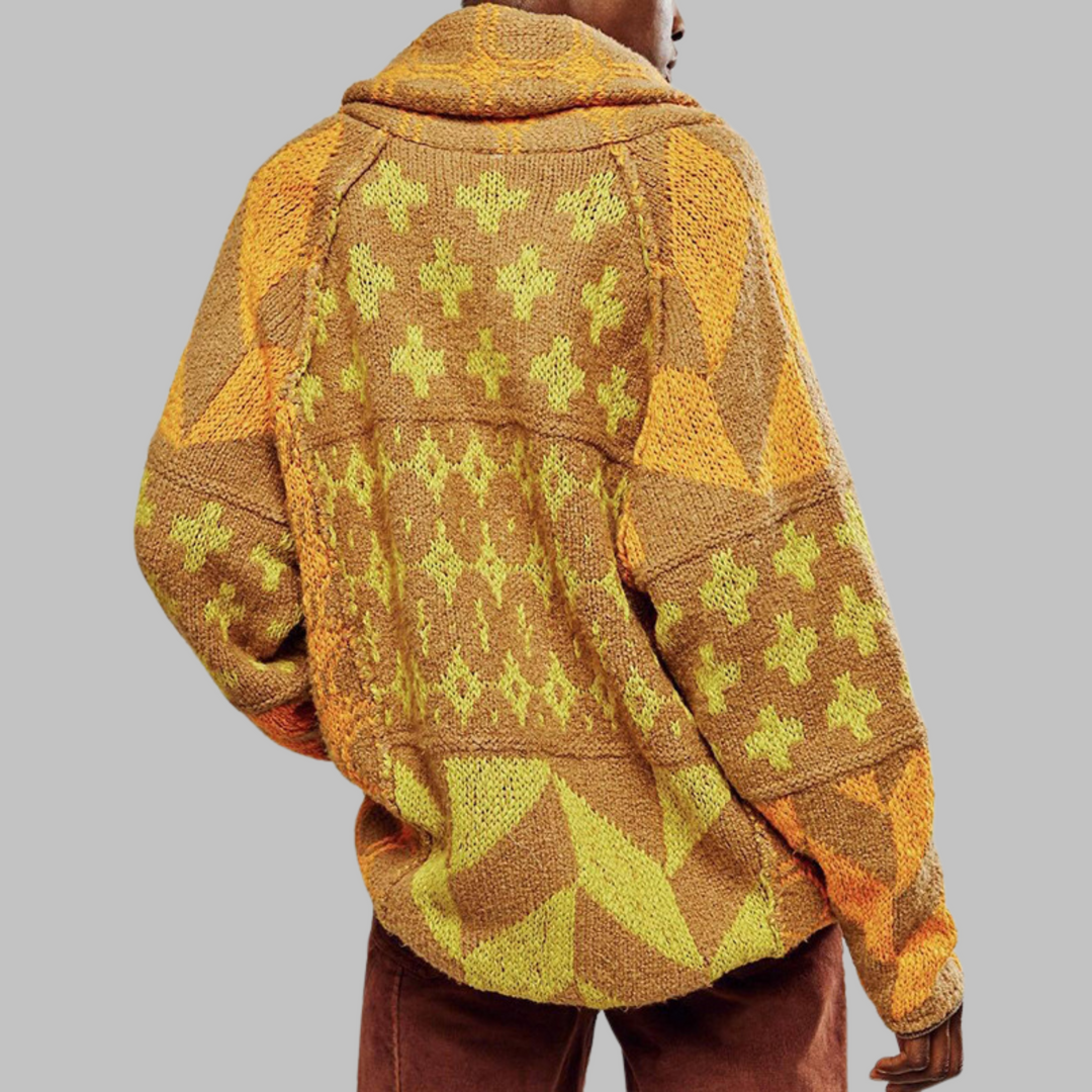 KYLINE – BOLD GEOMETRIC CARDIGAN