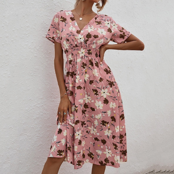 KELLY – BLOSSOM WRAP MIDI DRESS