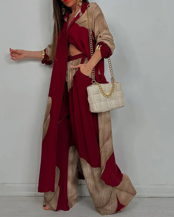 AMARA – ELEGANT FLOW DRAPE TWO-PIECE SET