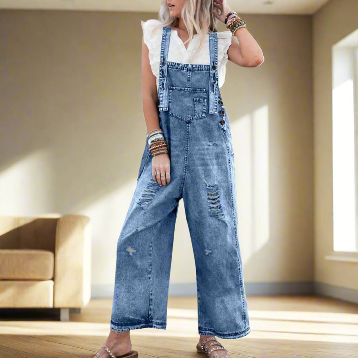 MACKENZIE – RELAXED DISTRESSED OVERALLS
