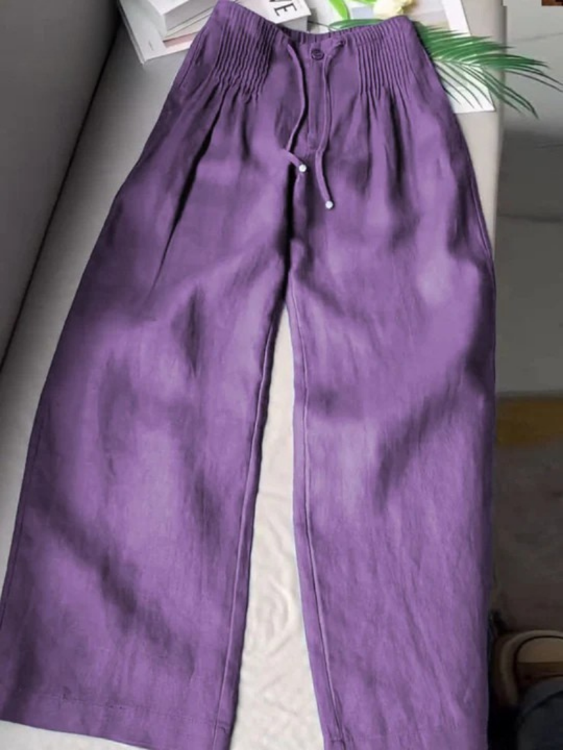 LEILA – RELAXED WIDE-LEG PANTS