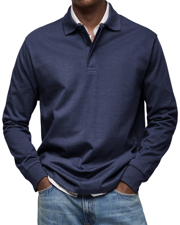 JUSTIN – CLASSIC LONG-SLEEVE POLO SHIRT