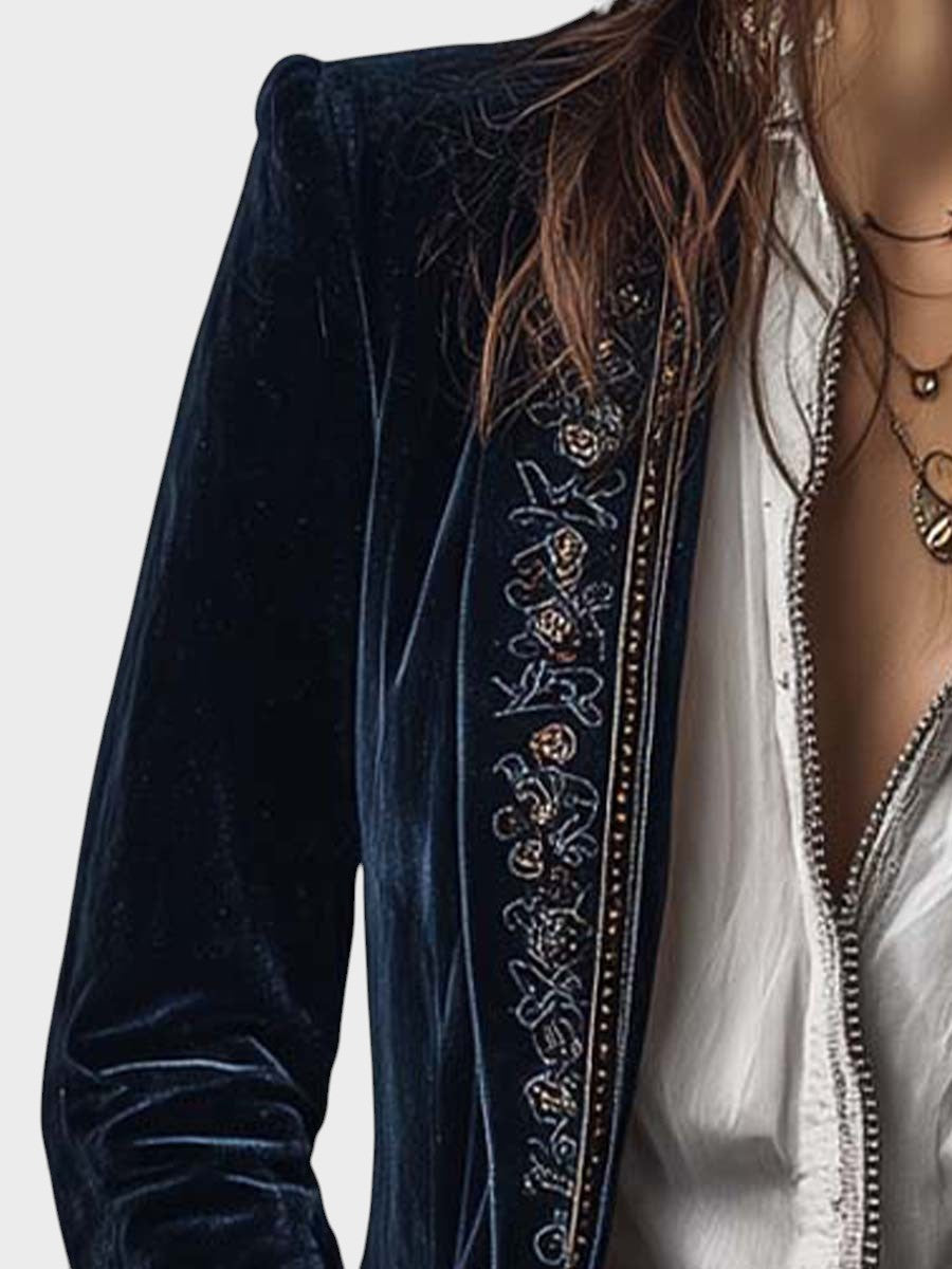 Cezara - Elegant Fleece Jacket