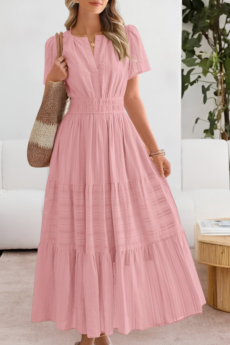 FREYA – SUNLIT CHARM TIERED MAXI DRESS