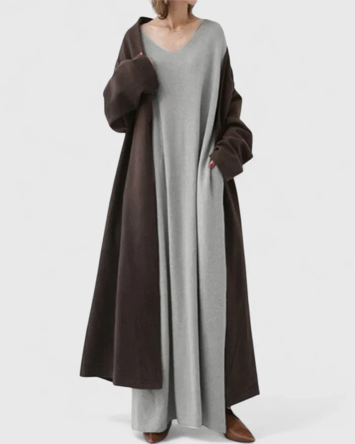 MARY – RELAXED MAXI SWEATER DRESS