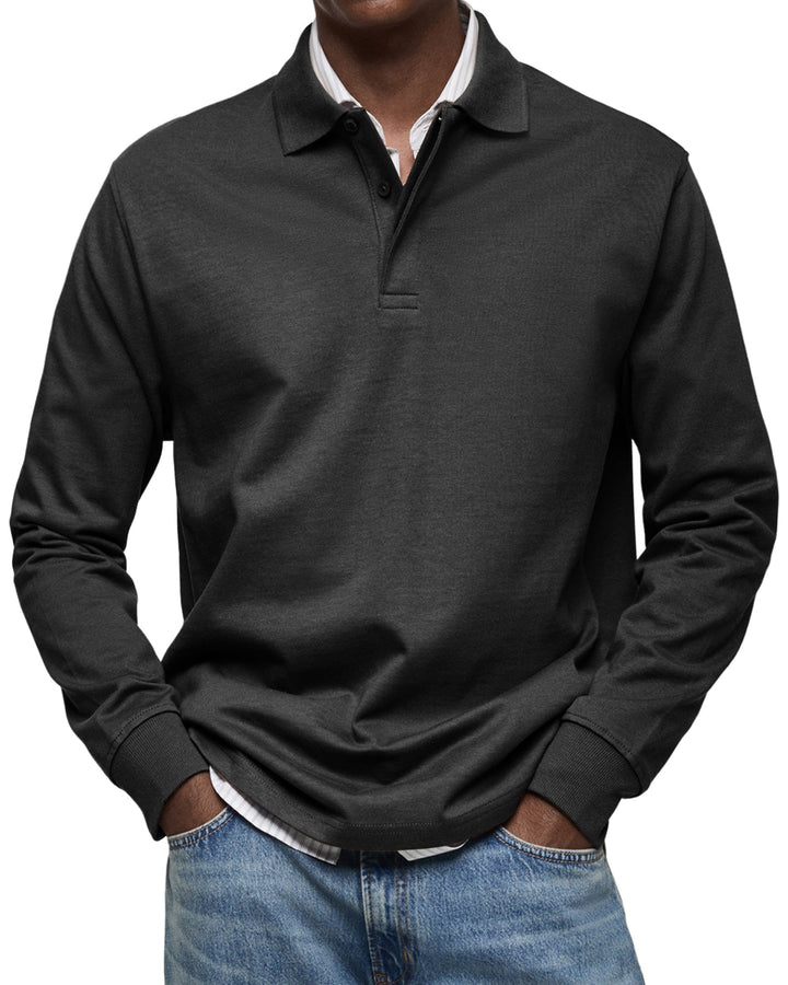 JUSTIN – CLASSIC LONG-SLEEVE POLO SHIRT