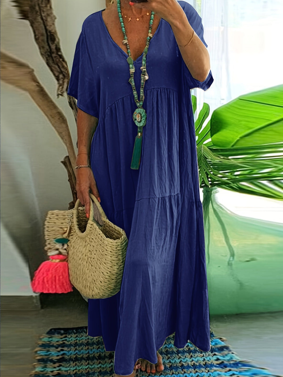 Vida™ - Casual Plus Size Maxi Dress