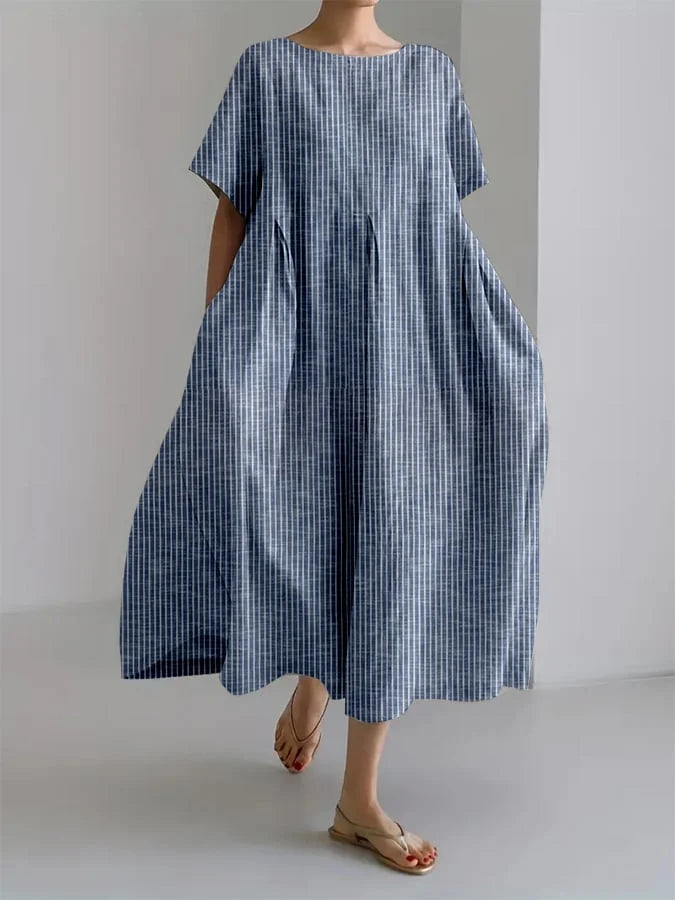 Bianca™ | Casual Long Dress with Comfortable Cut & Retro Style for Everyday Wear