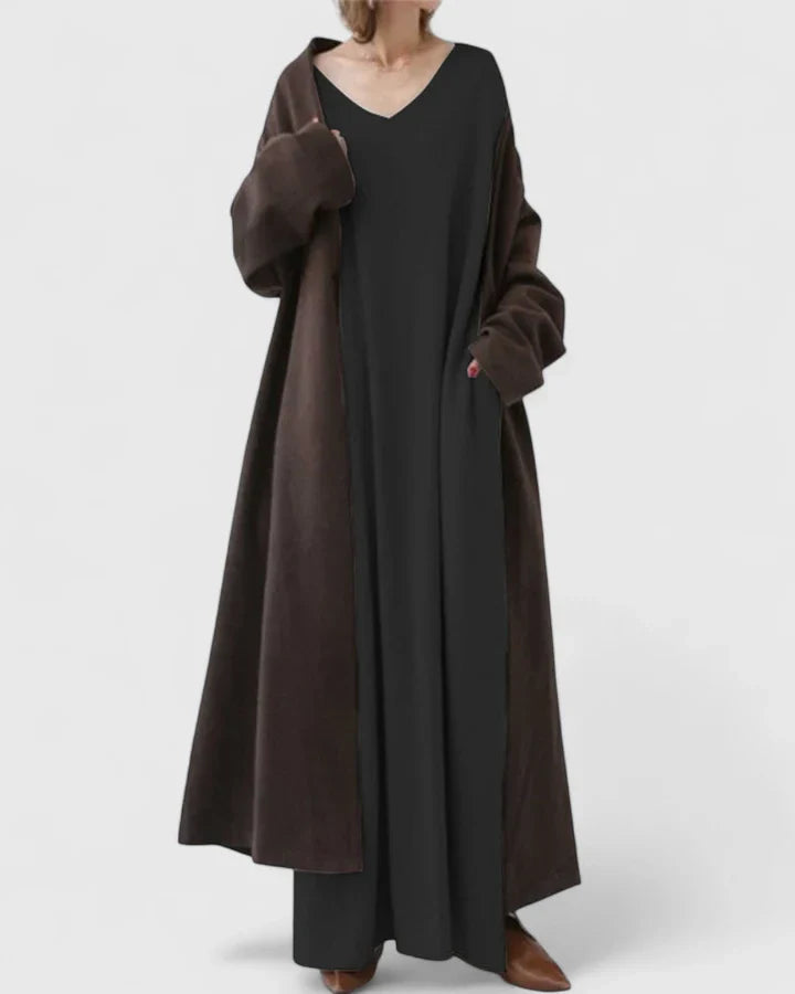 MARY – RELAXED MAXI SWEATER DRESS