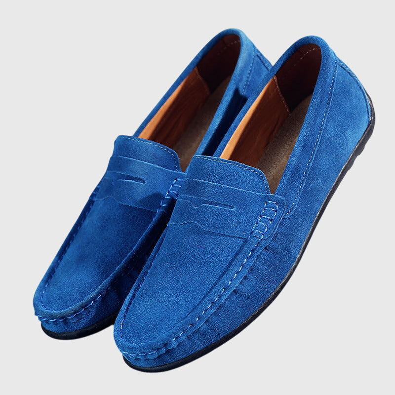 KATY – SUEDE PENNY LOAFERS