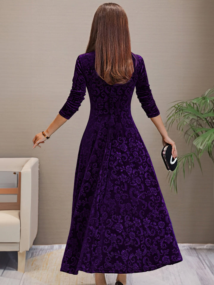 Eluned - Elegant Velvet Party Dress