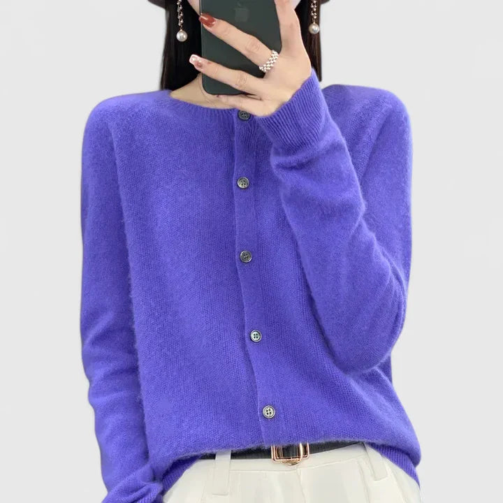 EMILIA – CLASSIC BUTTON CARDIGAN