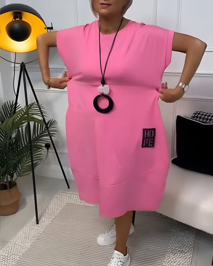 Bessie – Comfy Midi Shirt Dress