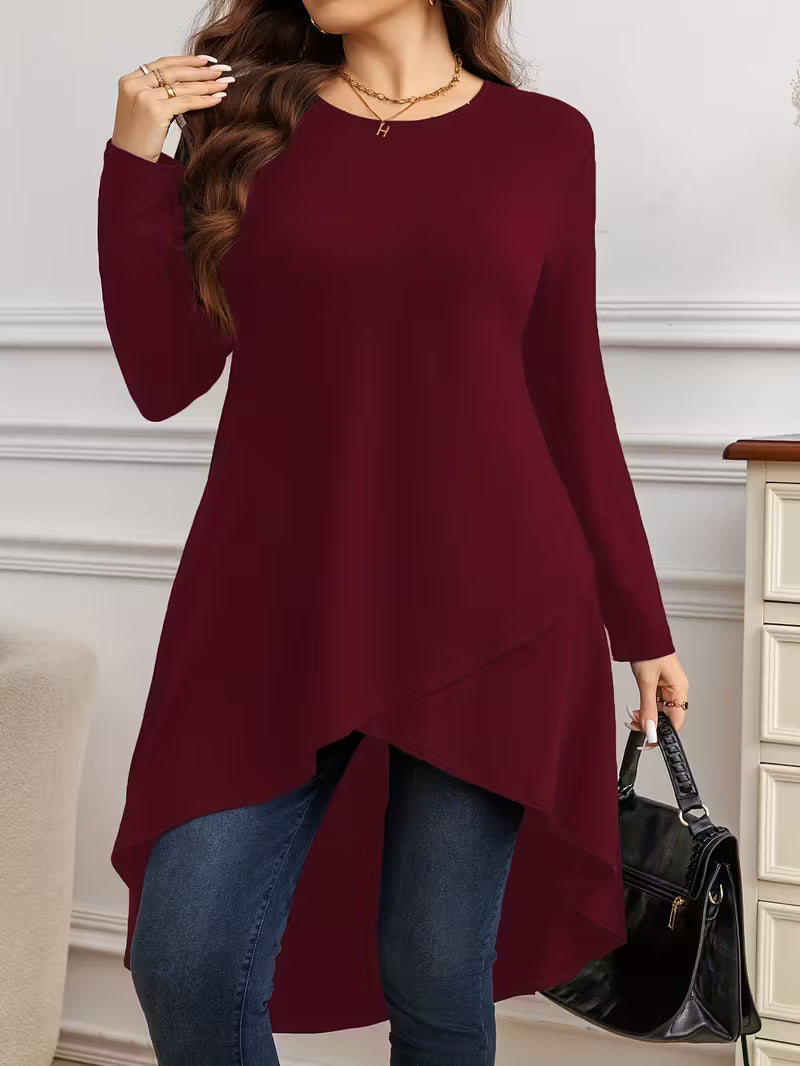 Neasa - Elegant Long Sleeve T-Shirt