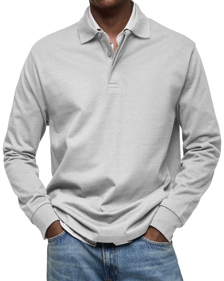 JUSTIN – CLASSIC LONG-SLEEVE POLO SHIRT