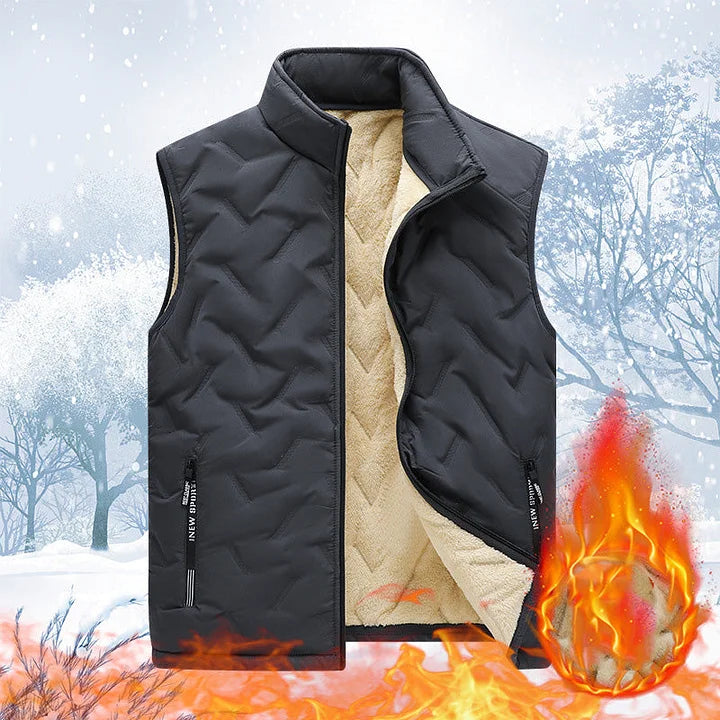 Stevie - Quilted Sleeveless Wool Vest