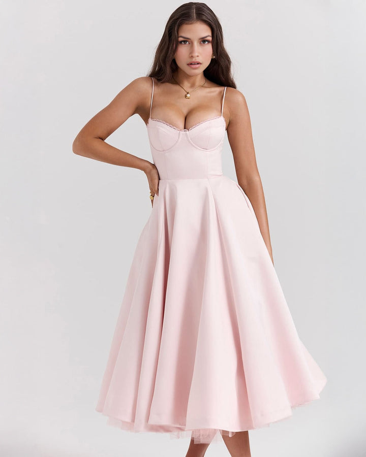 Ophira™ - Classy Corset Midi Dress