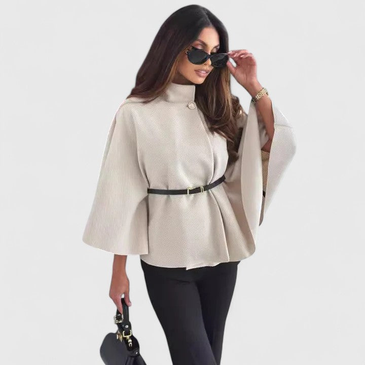 AVA – ELEGANT STRUCTURED CAPE JACKET